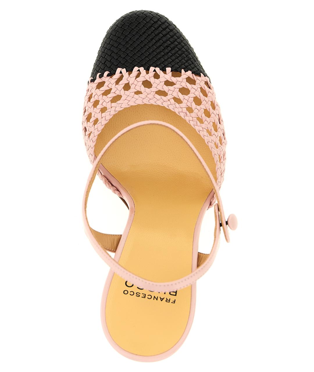 FRANCESCO RUSSO Розовые кожаные туфли, фото 4