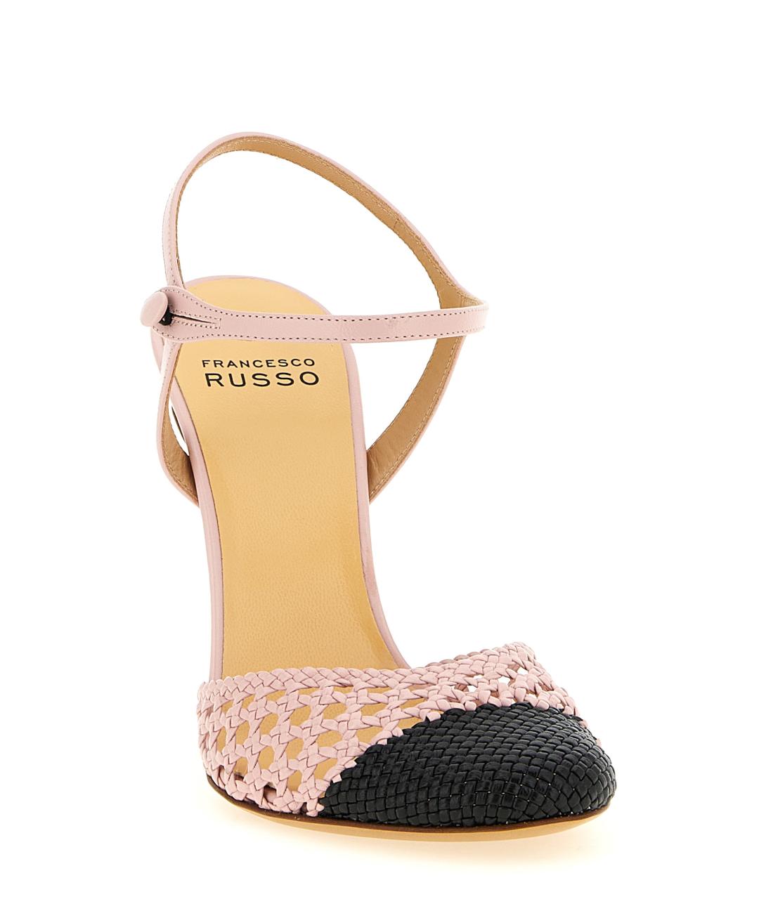 FRANCESCO RUSSO Розовые кожаные туфли, фото 2