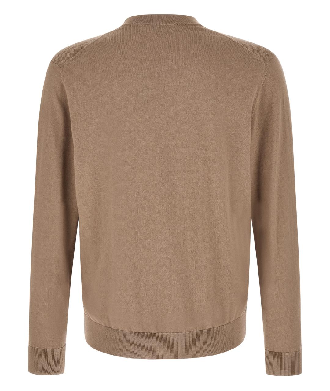 BALLANTYNE Коричневый хлопковый кардиган, фото 2