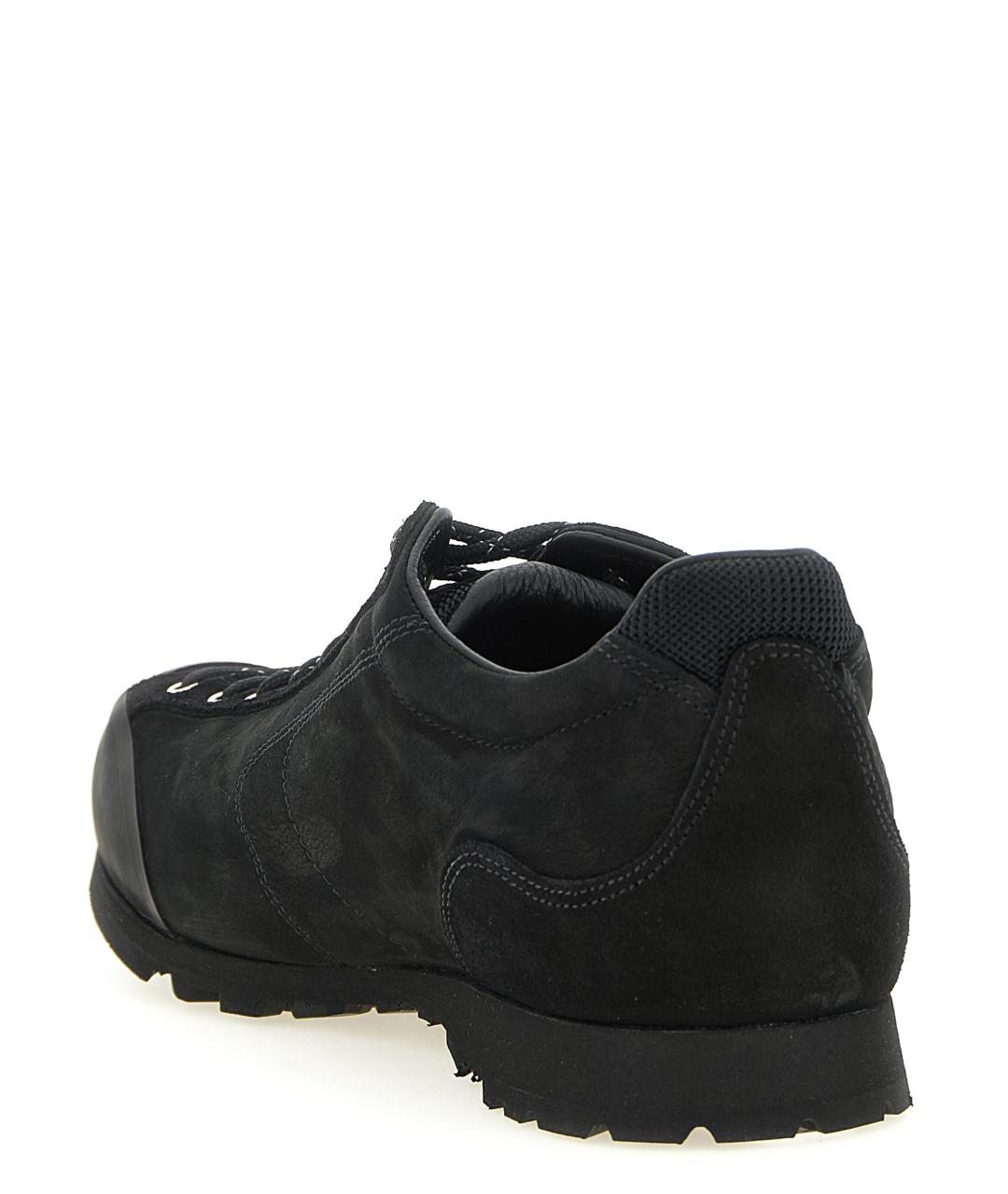 DIEMME Черные нубуковые низкие кроссовки / кеды, фото 3