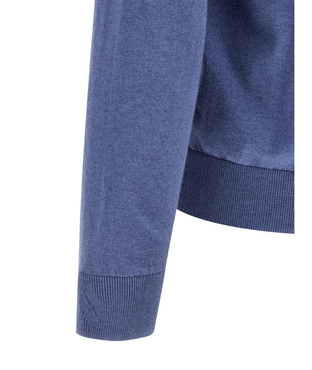 BALLANTYNE Синий хлопковый кардиган, фото 4