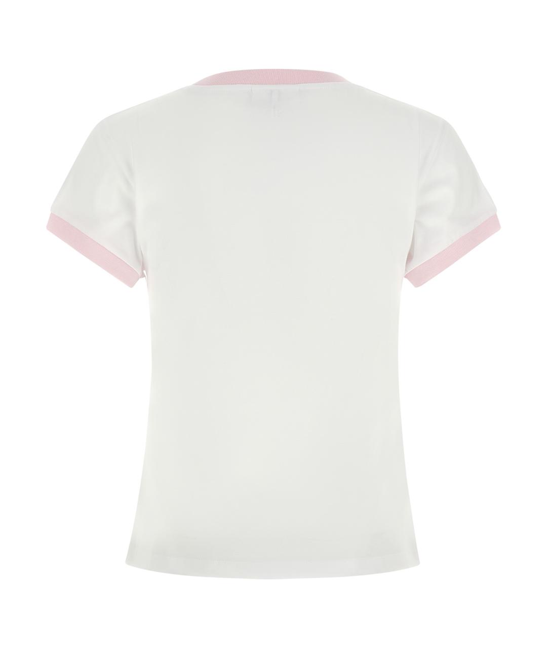 GANNI Белая хлопковая футболка, фото 2