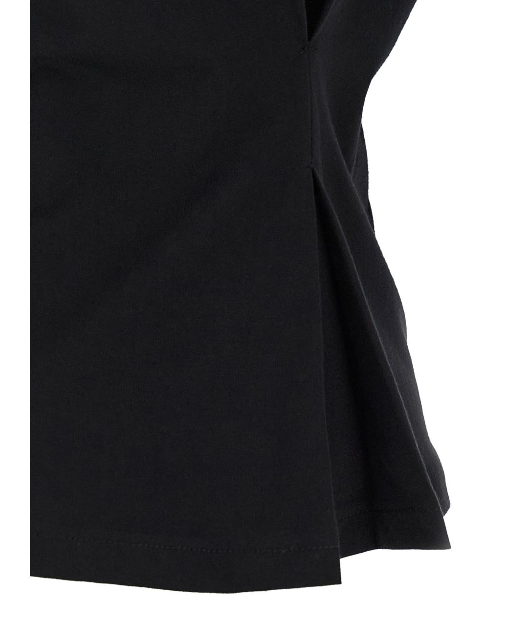 NUDE Черная хлопковая футболка, фото 4