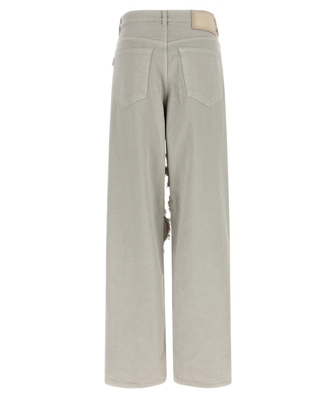 HAIKURE Серые хлопковые прямые джинсы, фото 2