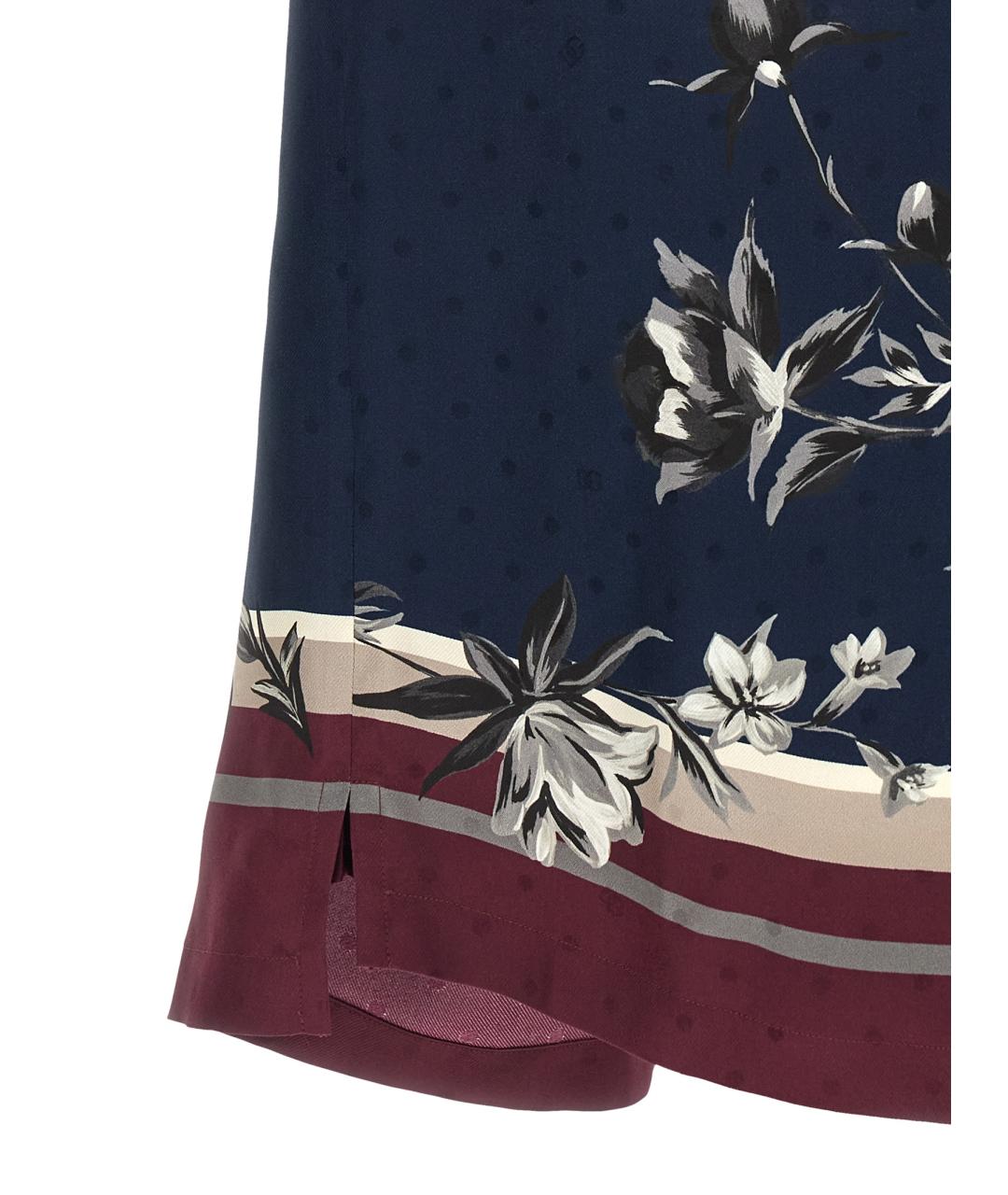 DOLCE&GABBANA Синяя шелковая кэжуал рубашка, фото 4