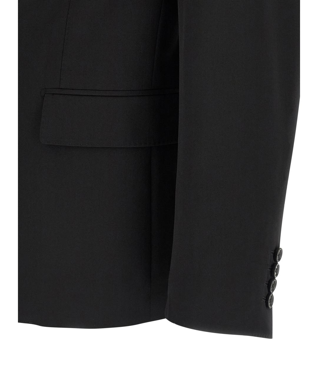 DOLCE&GABBANA Черный шерстяной пиджак, фото 4