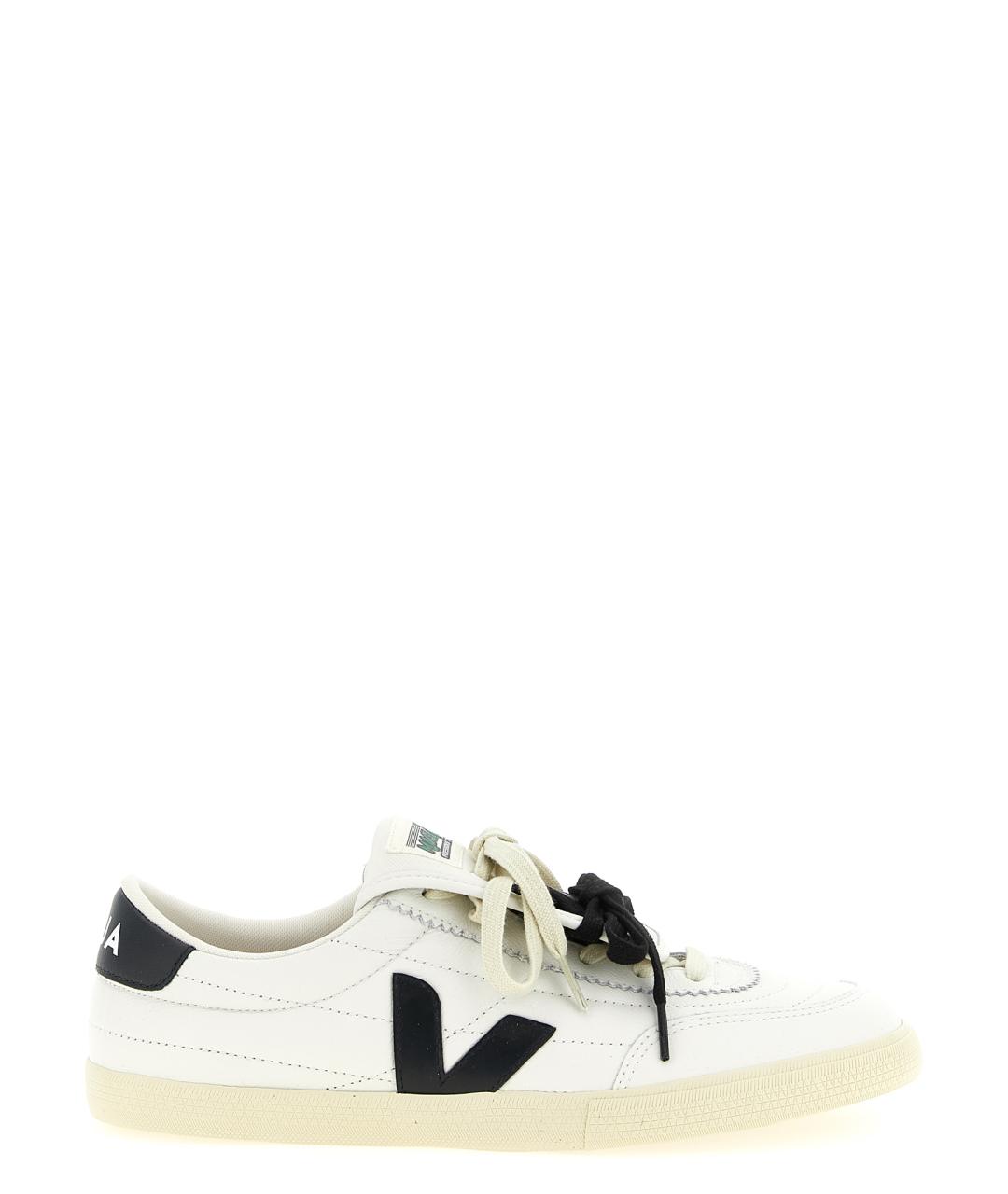 VEJA Белые кожаные низкие кроссовки / кеды, фото 1