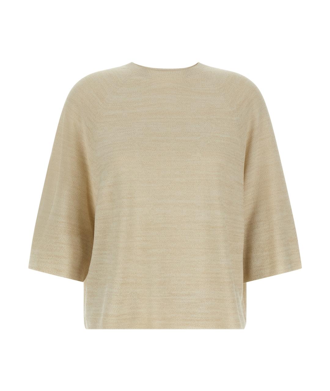 FABIANA FILIPPI Золотой хлопковый джемпер / свитер, фото 1