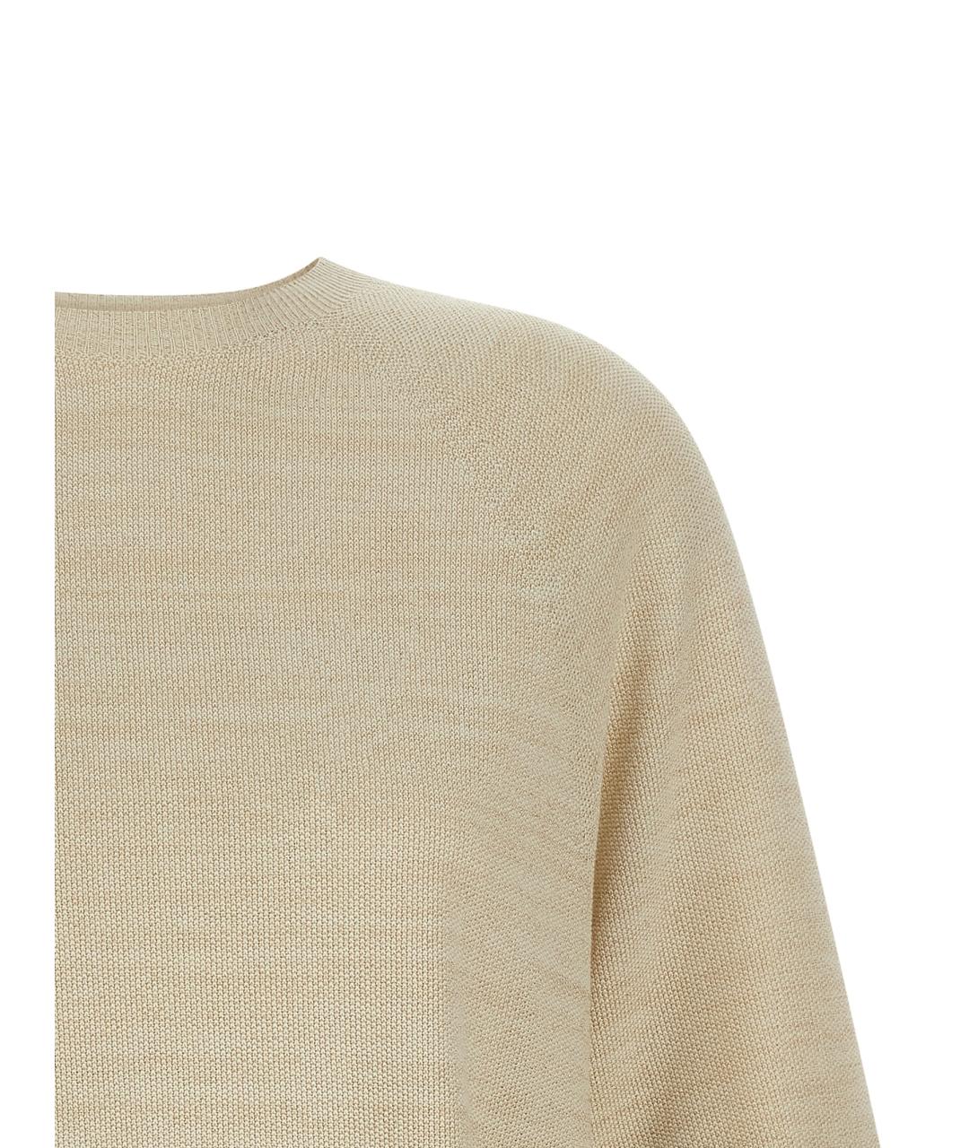 FABIANA FILIPPI Золотой хлопковый джемпер / свитер, фото 3