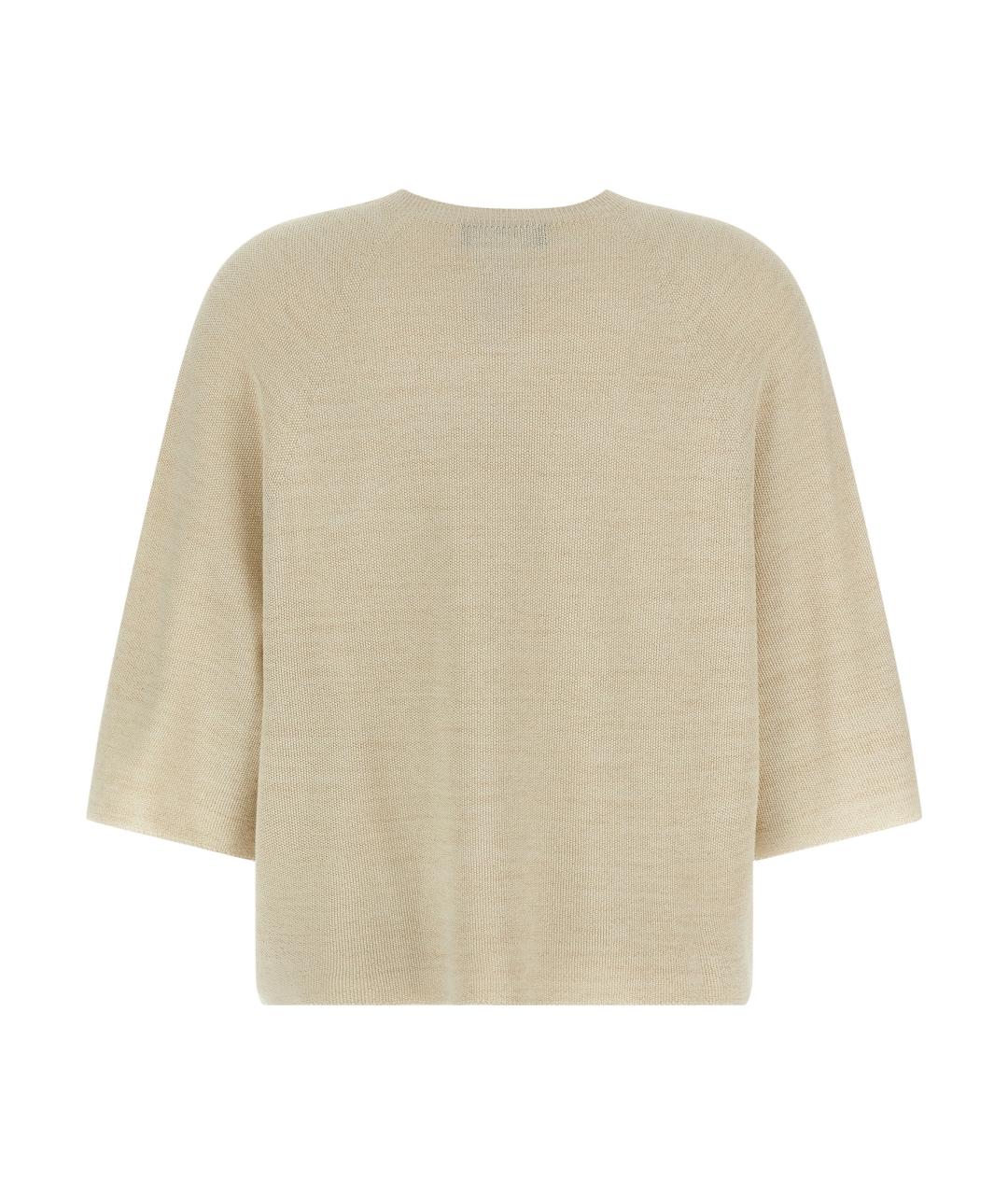 FABIANA FILIPPI Золотой хлопковый джемпер / свитер, фото 2