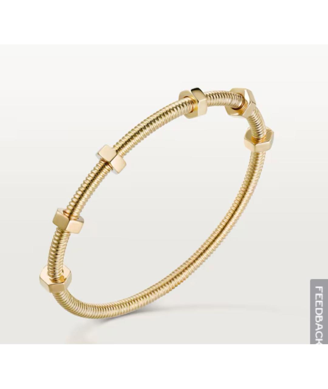 CARTIER Желтый браслет из желтого золота, фото 4
