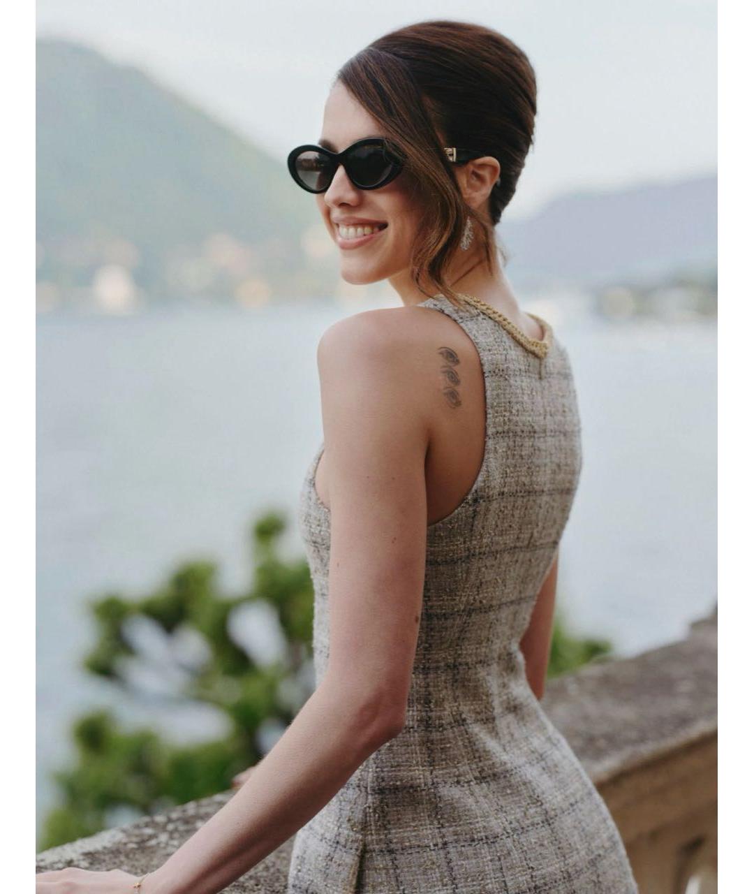 CHANEL Черные пластиковые солнцезащитные очки, фото 5