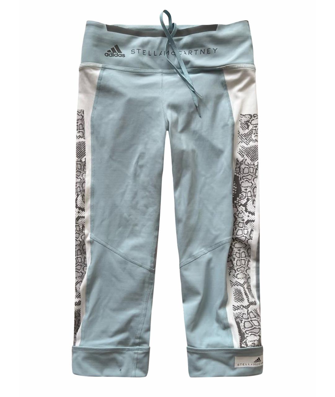 ADIDAS BY STELLA MCCARTNEY Голубые полиамидовые спортивные брюки и шорты, фото 1