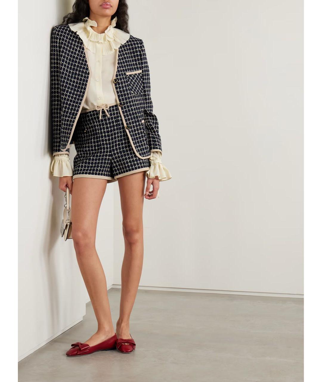 VALENTINO Синий шерстяной жакет/пиджак, фото 2