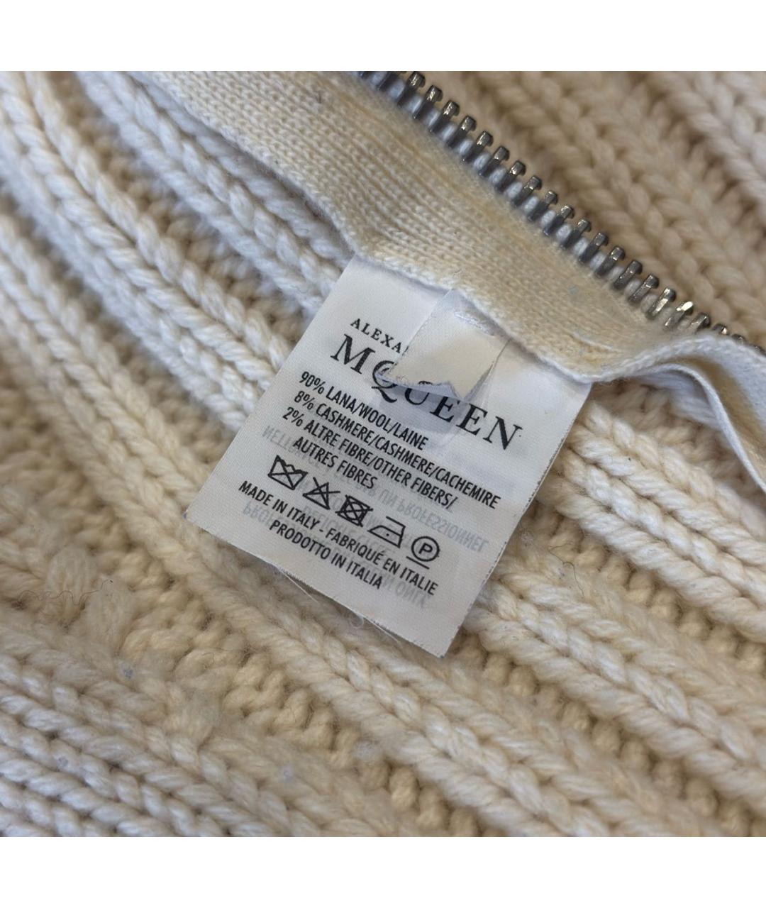 ALEXANDER MCQUEEN Белый шерстяной джемпер / свитер, фото 7