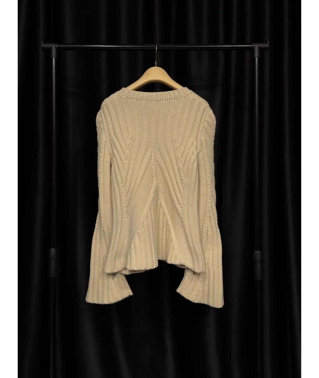 ALEXANDER MCQUEEN Белый шерстяной джемпер / свитер, фото 4