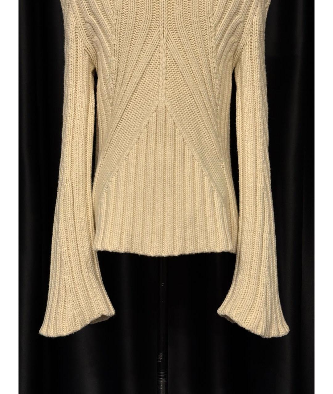 ALEXANDER MCQUEEN Белый шерстяной джемпер / свитер, фото 5