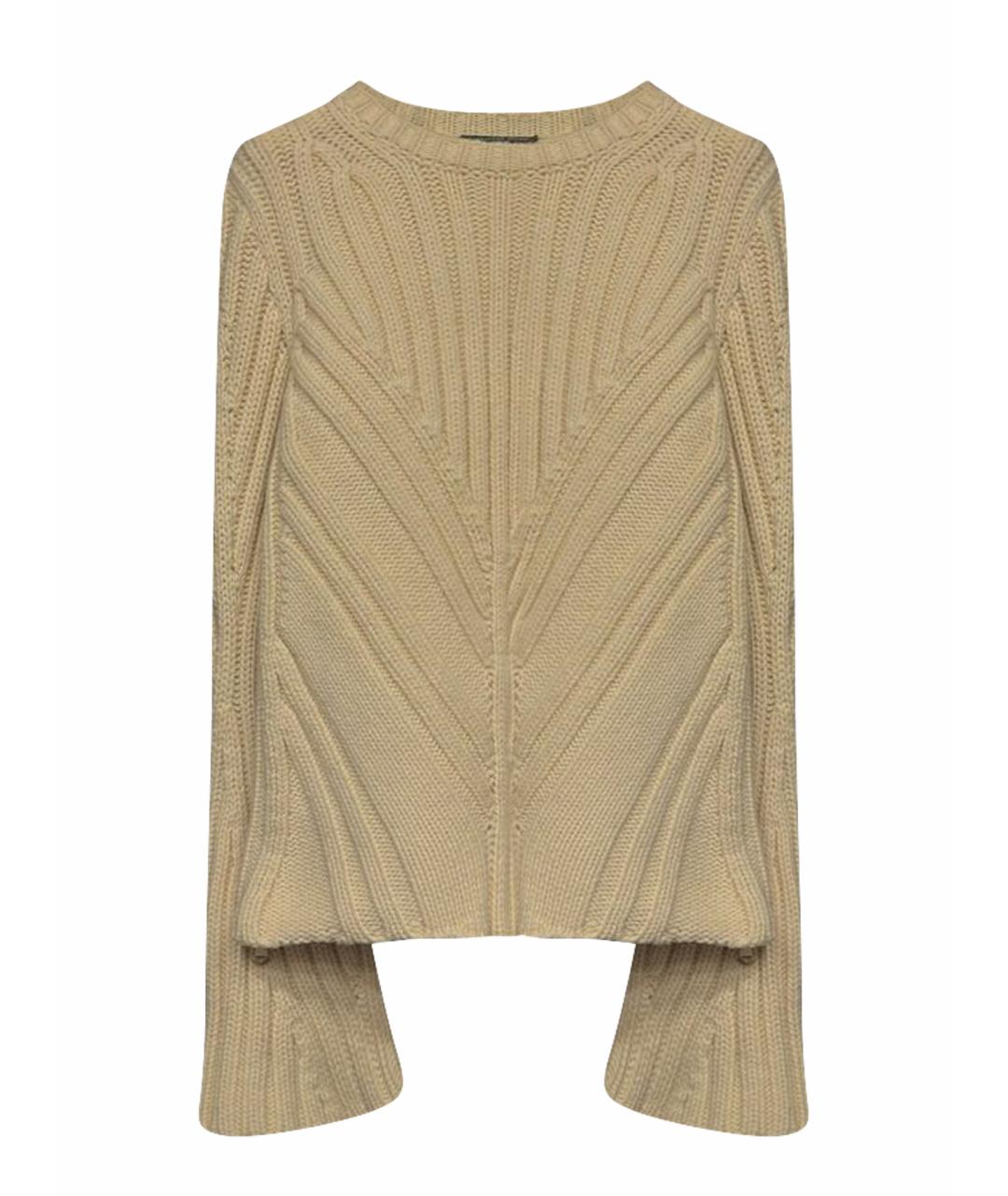 ALEXANDER MCQUEEN Белый шерстяной джемпер / свитер, фото 1