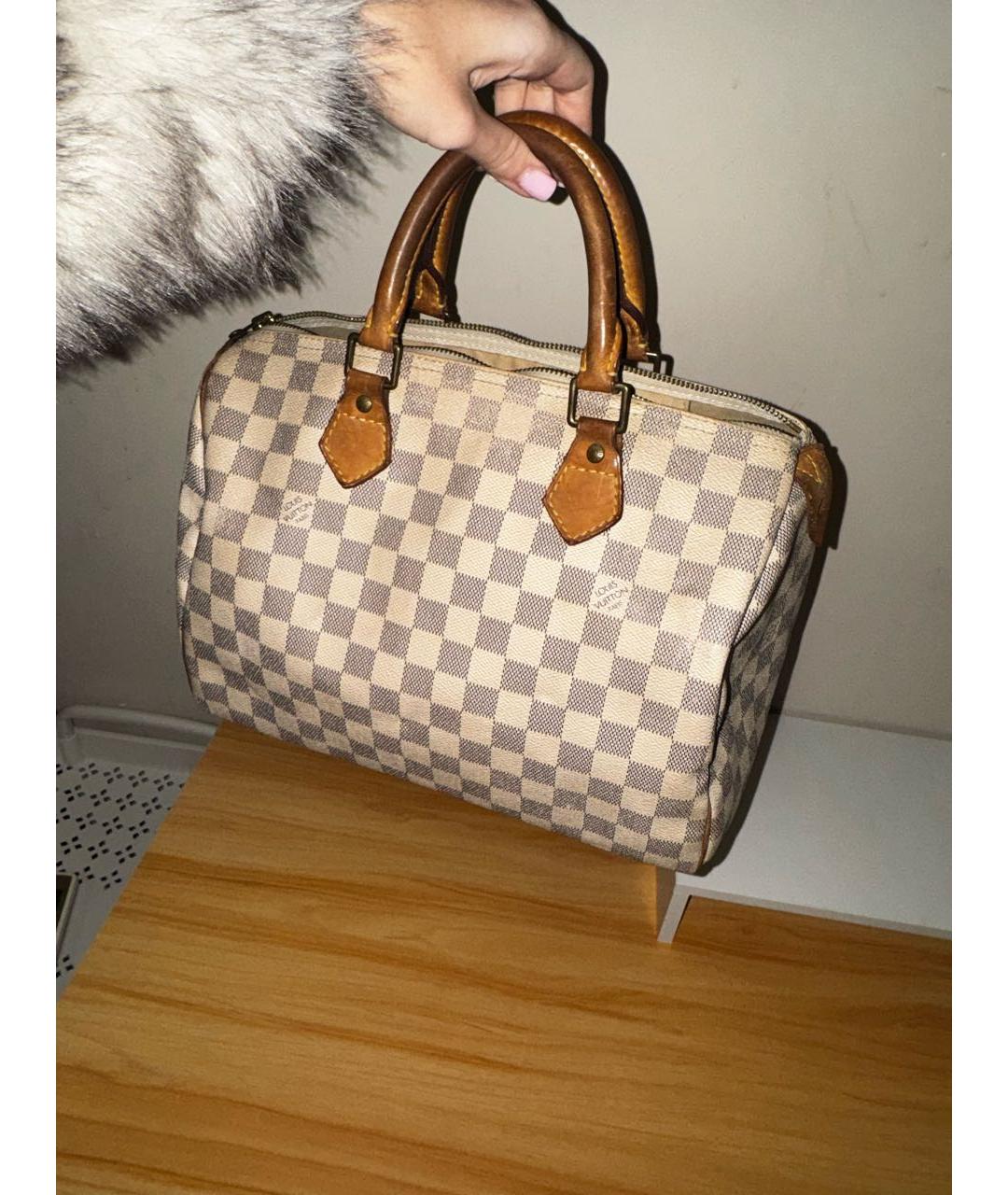 LOUIS VUITTON Белая сумка с короткими ручками, фото 8