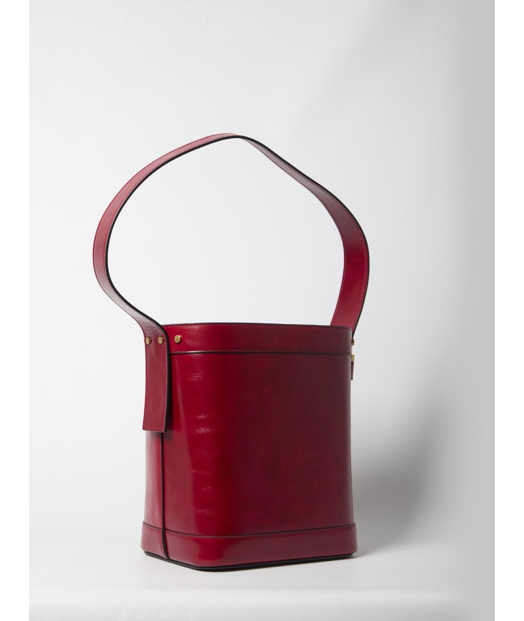 VERSACE Красная кожаная сумка через плечо, фото 2