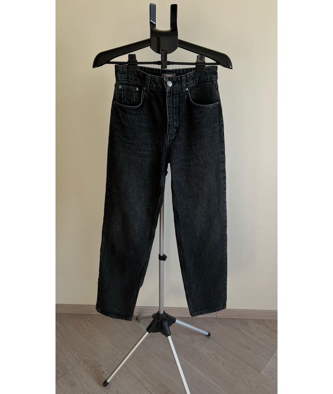 12 STOREEZ Антрацитовые хлопковые прямые джинсы, фото 5