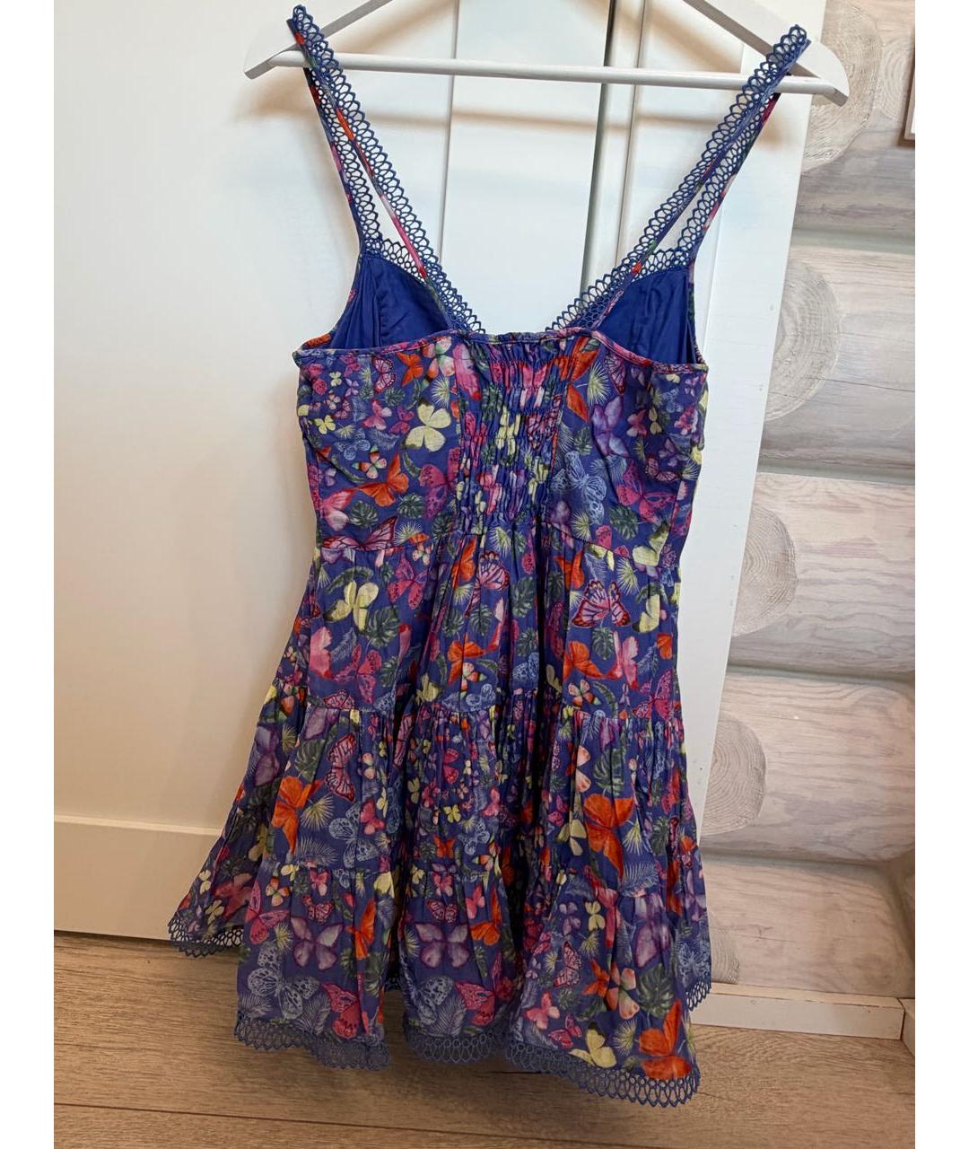 CHARO RUIZ Синий хлопковый сарафан, фото 2