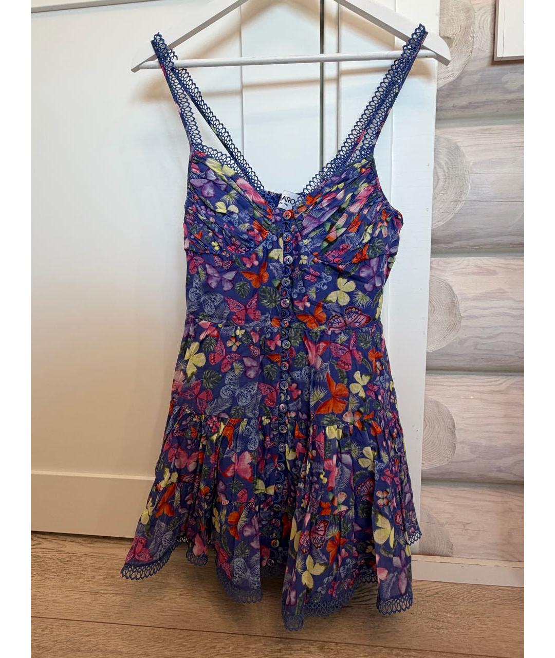 CHARO RUIZ Синий хлопковый сарафан, фото 5