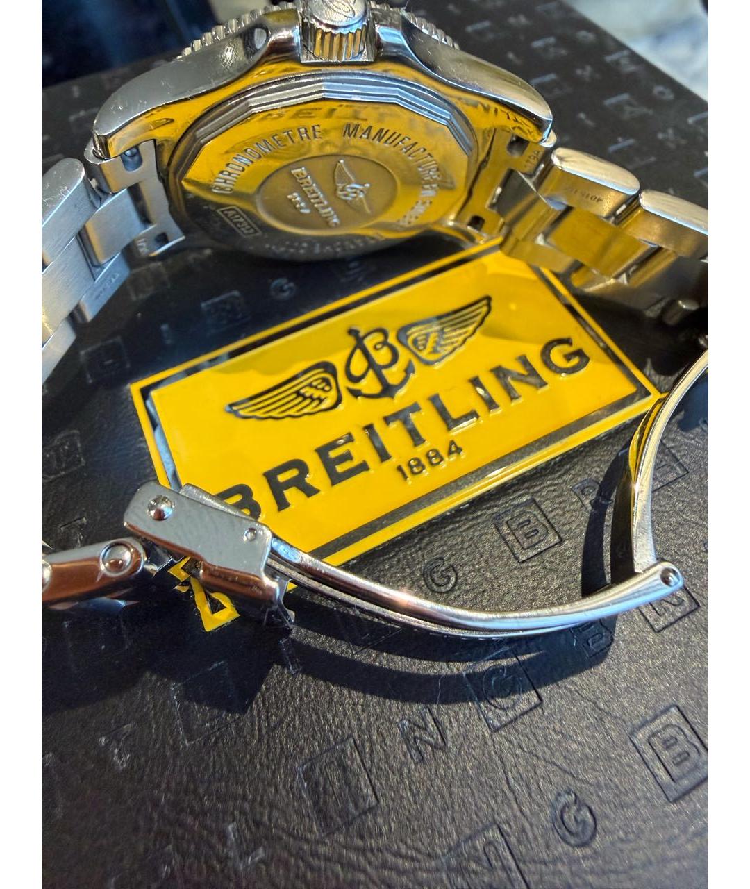 BREITLING Белые металлические часы, фото 2