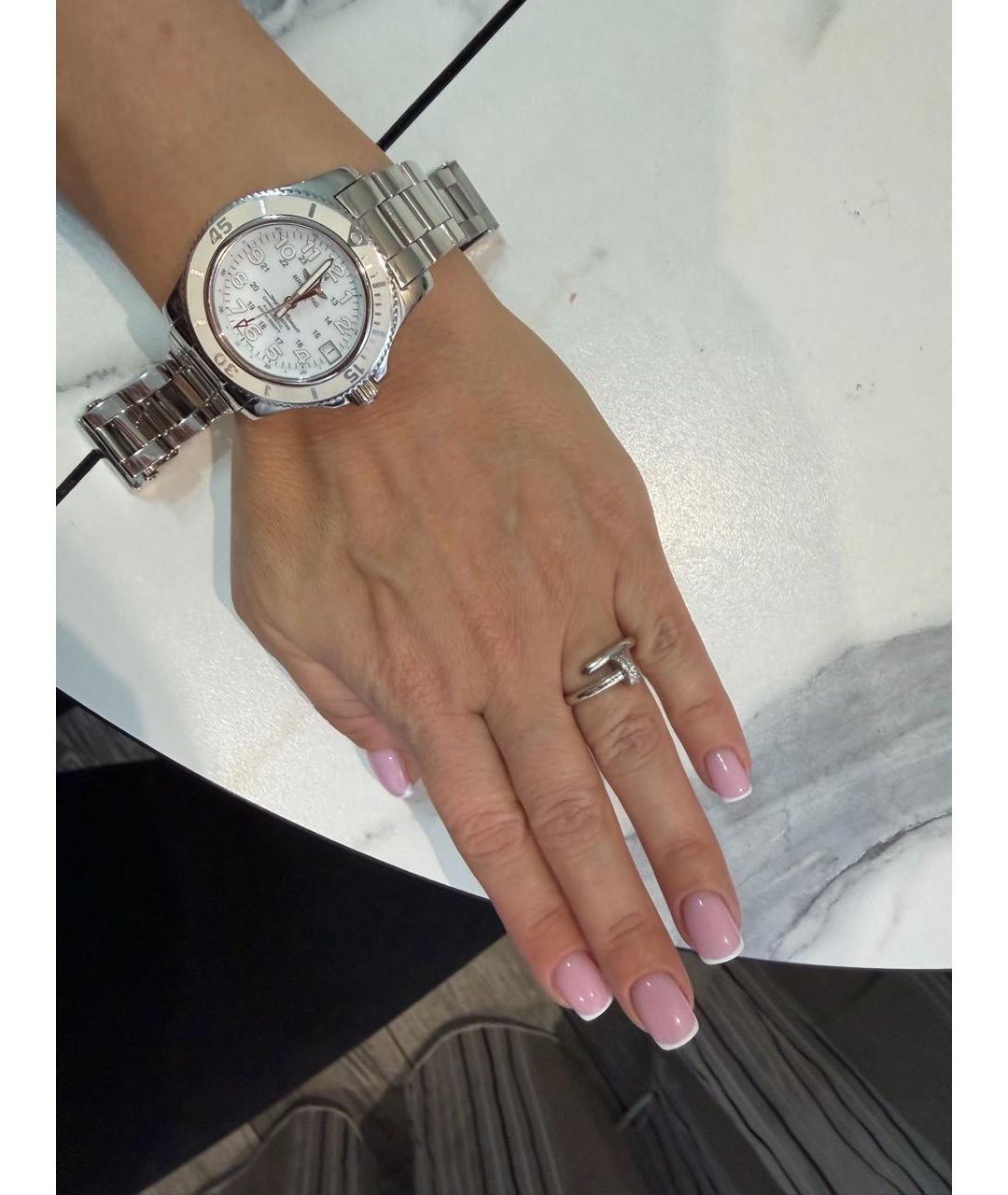 BREITLING Белые металлические часы, фото 8