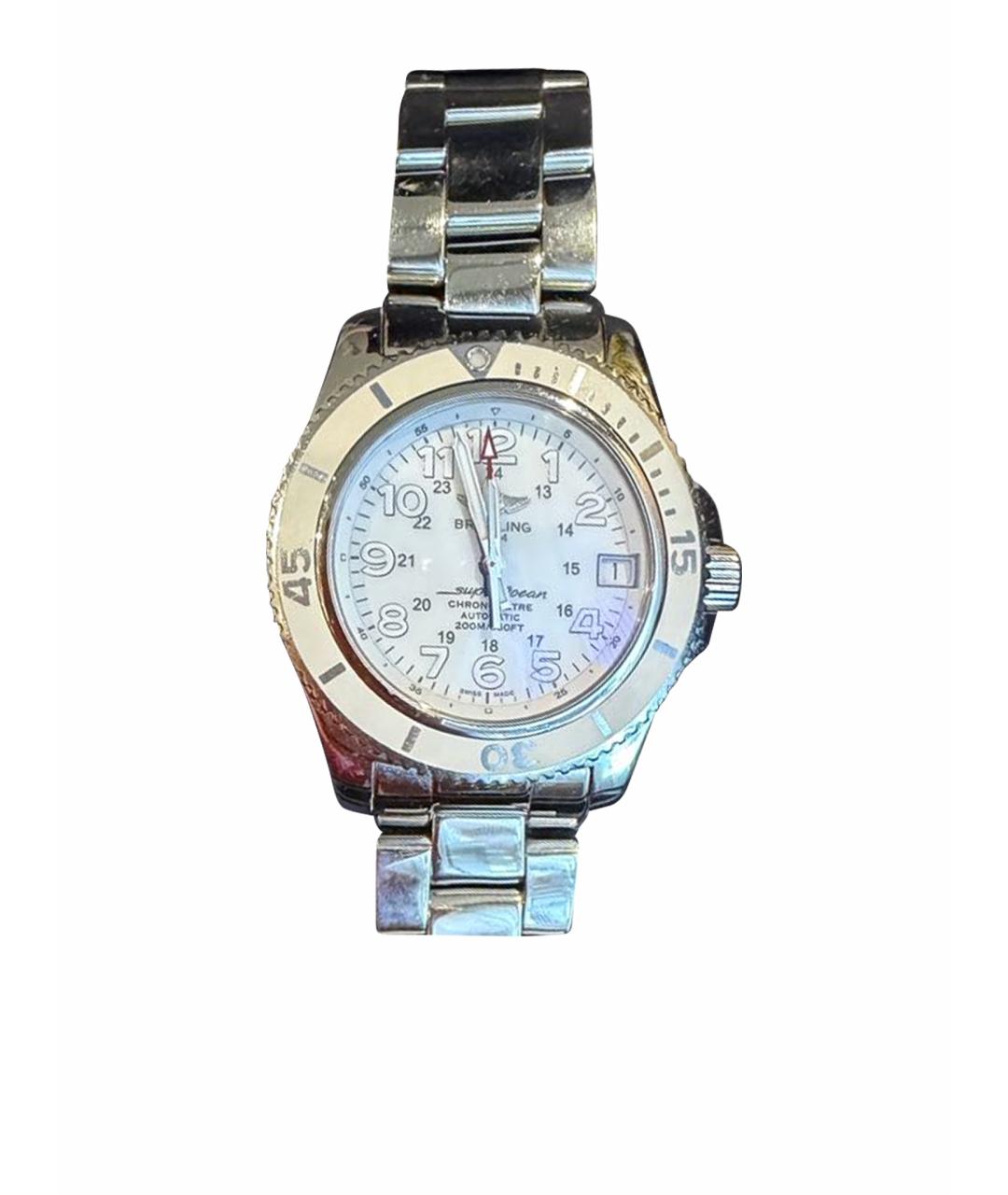 BREITLING Белые металлические часы, фото 1