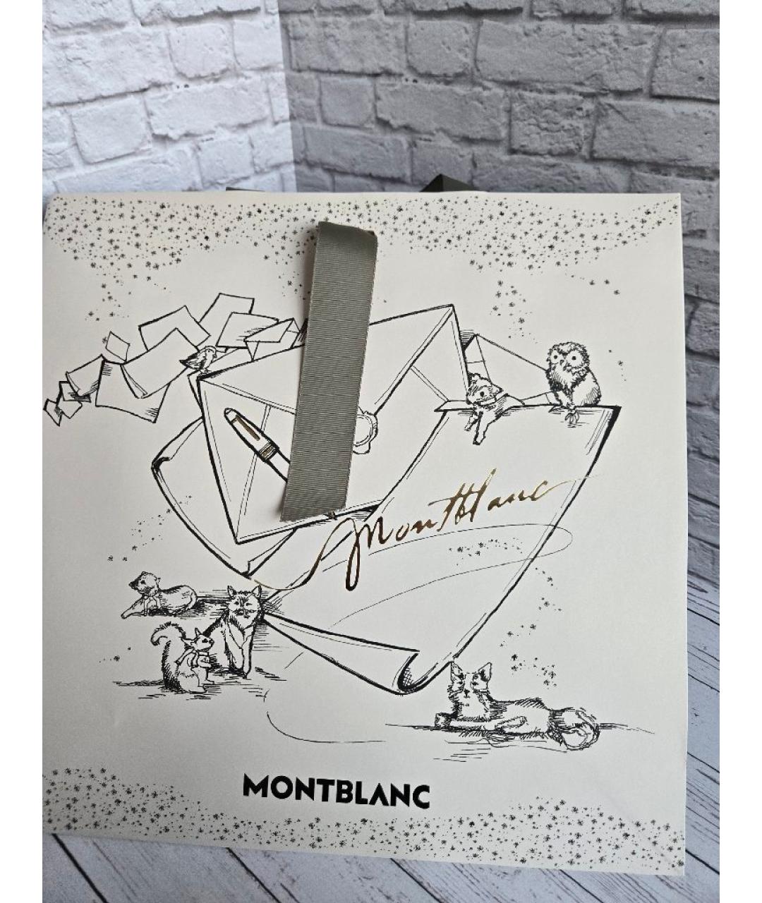 MONTBLANC Черная кожаная сумка на плечо, фото 5