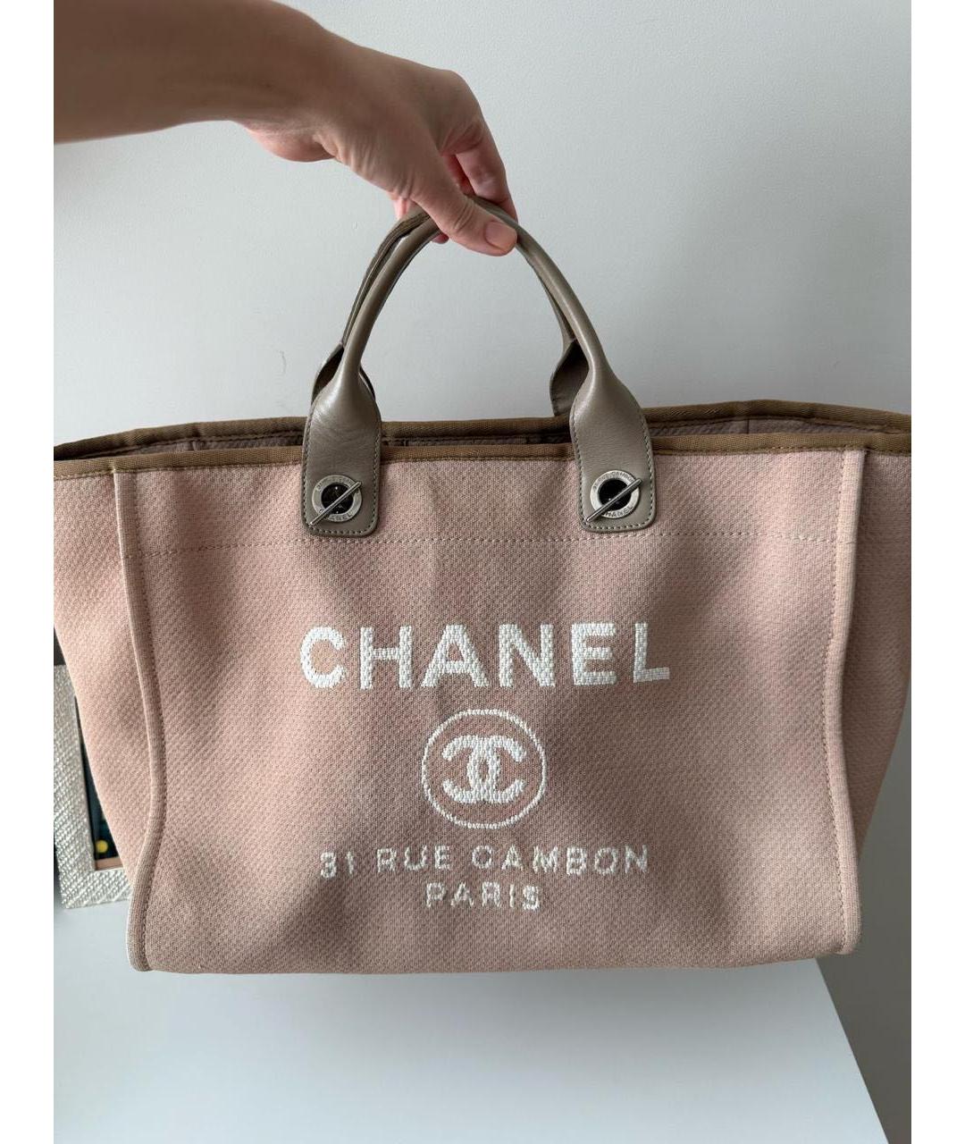 CHANEL Коралловая сумка тоут, фото 5