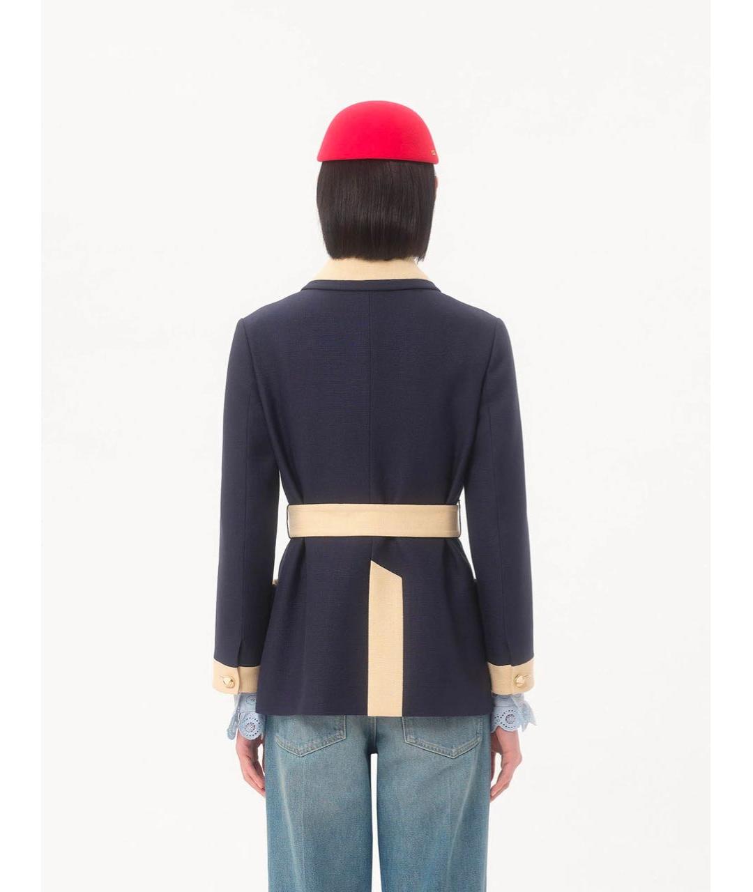 VALENTINO Синий вискозный жакет/пиджак, фото 4