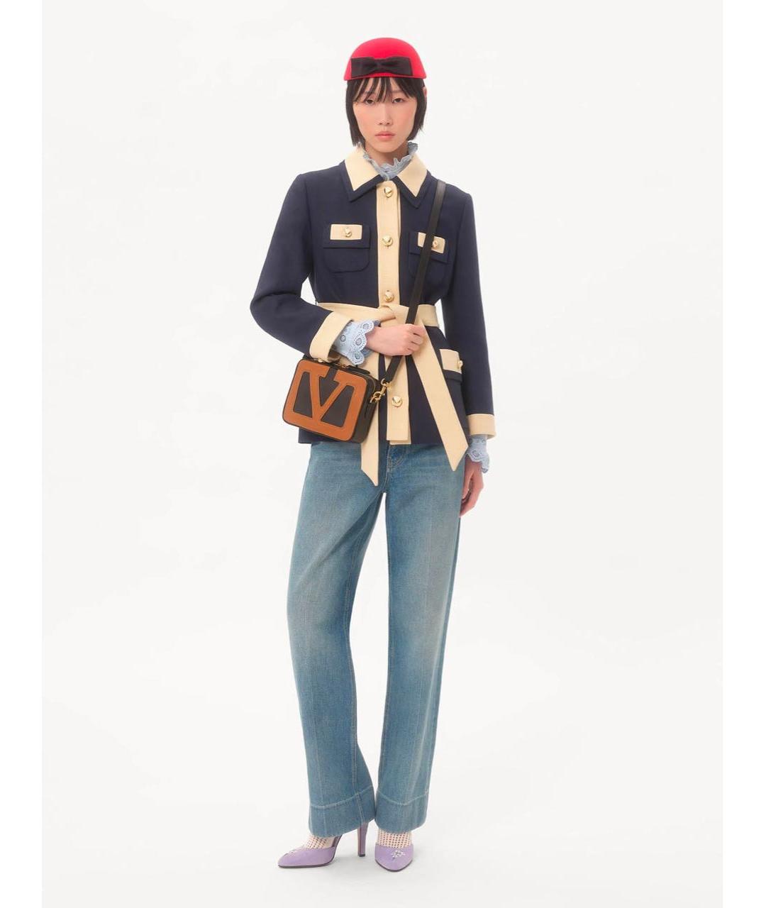 VALENTINO Синий вискозный жакет/пиджак, фото 2