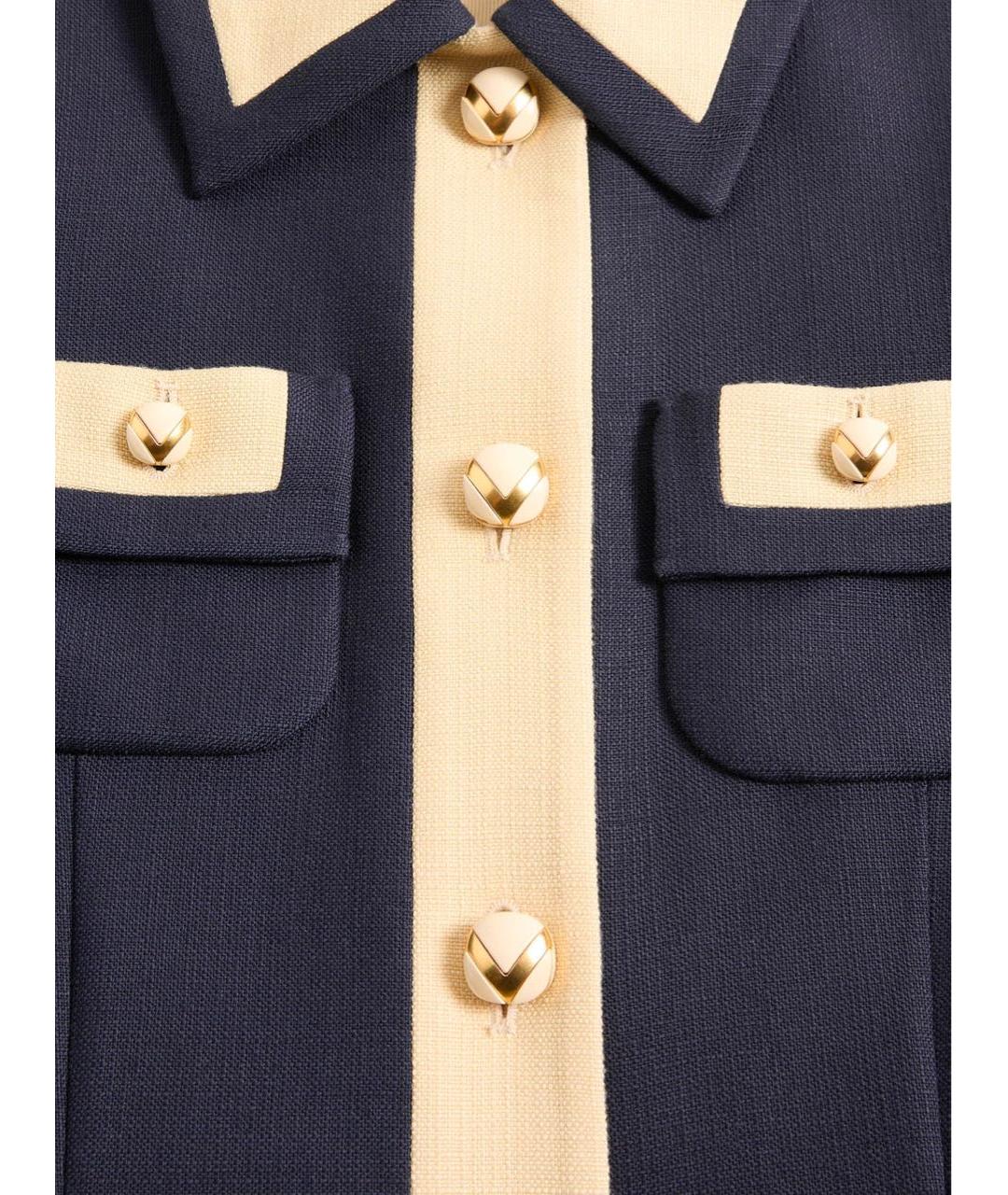 VALENTINO Синий вискозный жакет/пиджак, фото 6