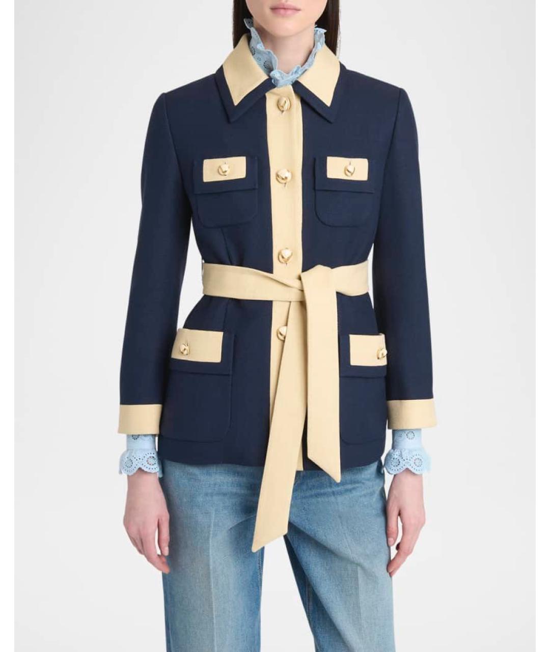 VALENTINO Синий вискозный жакет/пиджак, фото 8