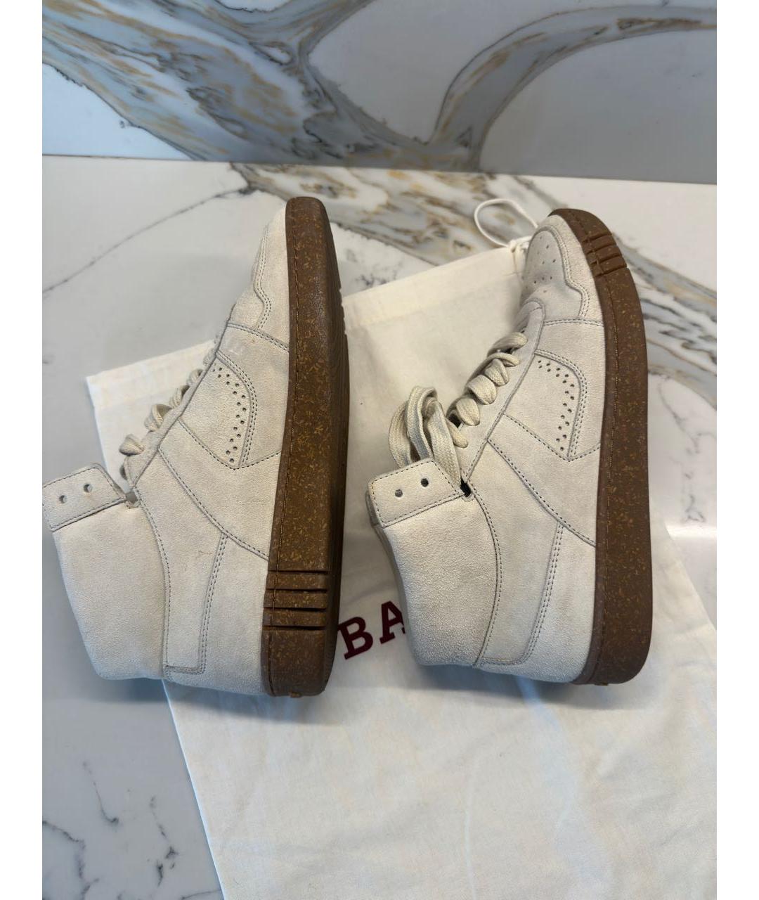 BALLY Бежевые замшевые ботинки, фото 5