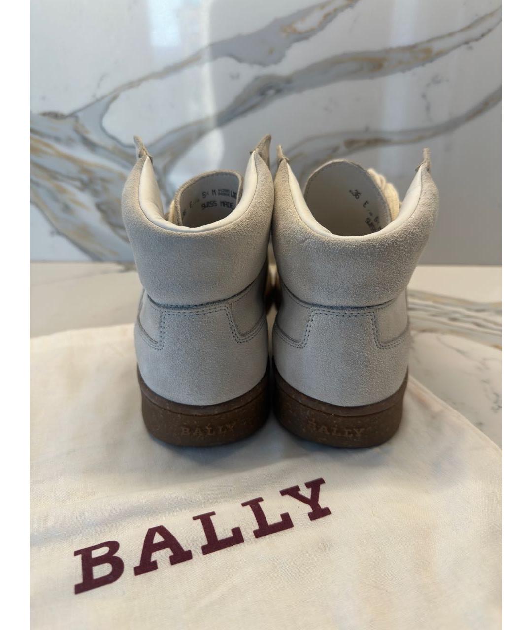 BALLY Бежевые замшевые ботинки, фото 6