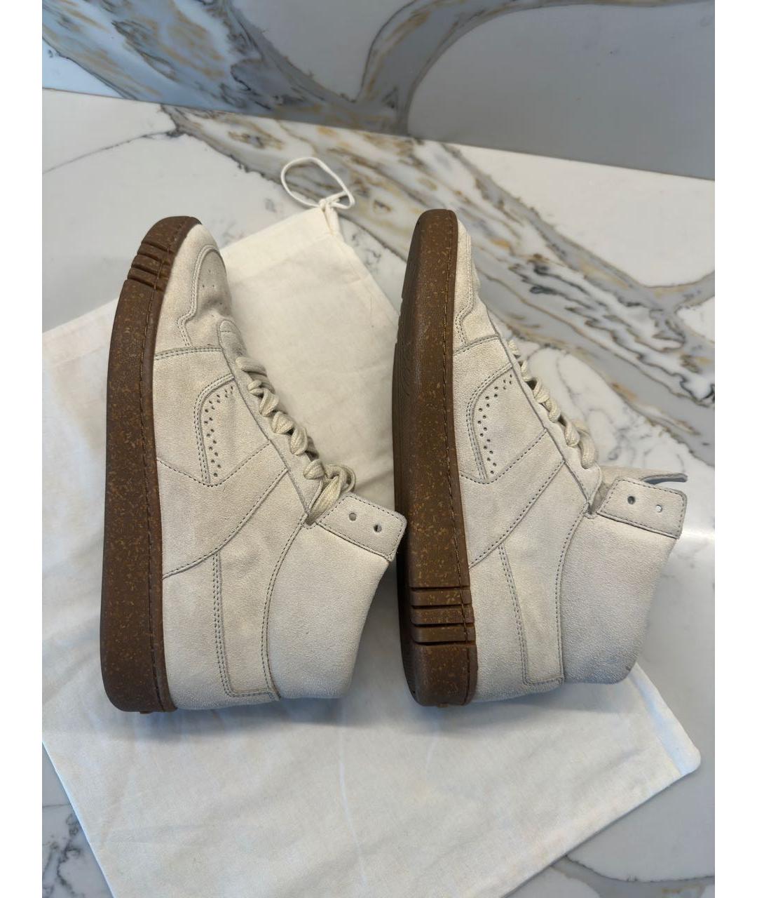 BALLY Бежевые замшевые ботинки, фото 4