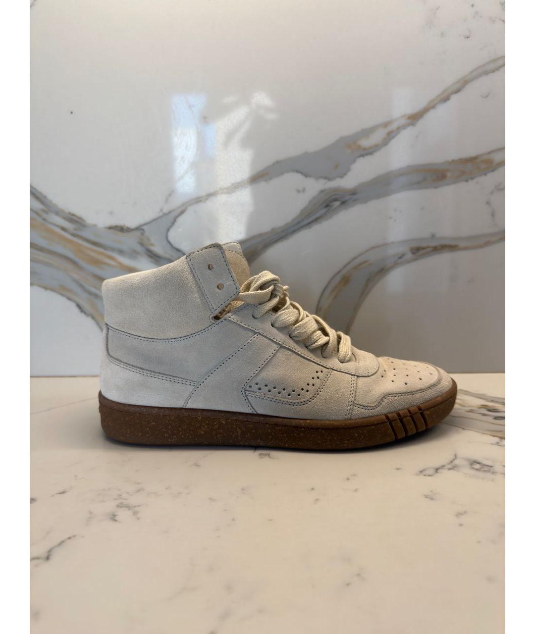 BALLY Бежевые замшевые ботинки, фото 9