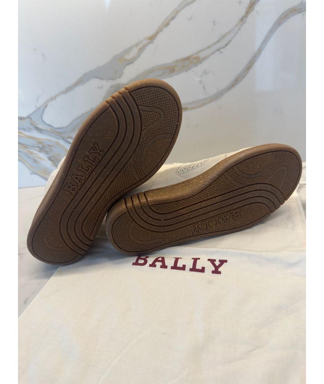 BALLY Бежевые замшевые ботинки, фото 7