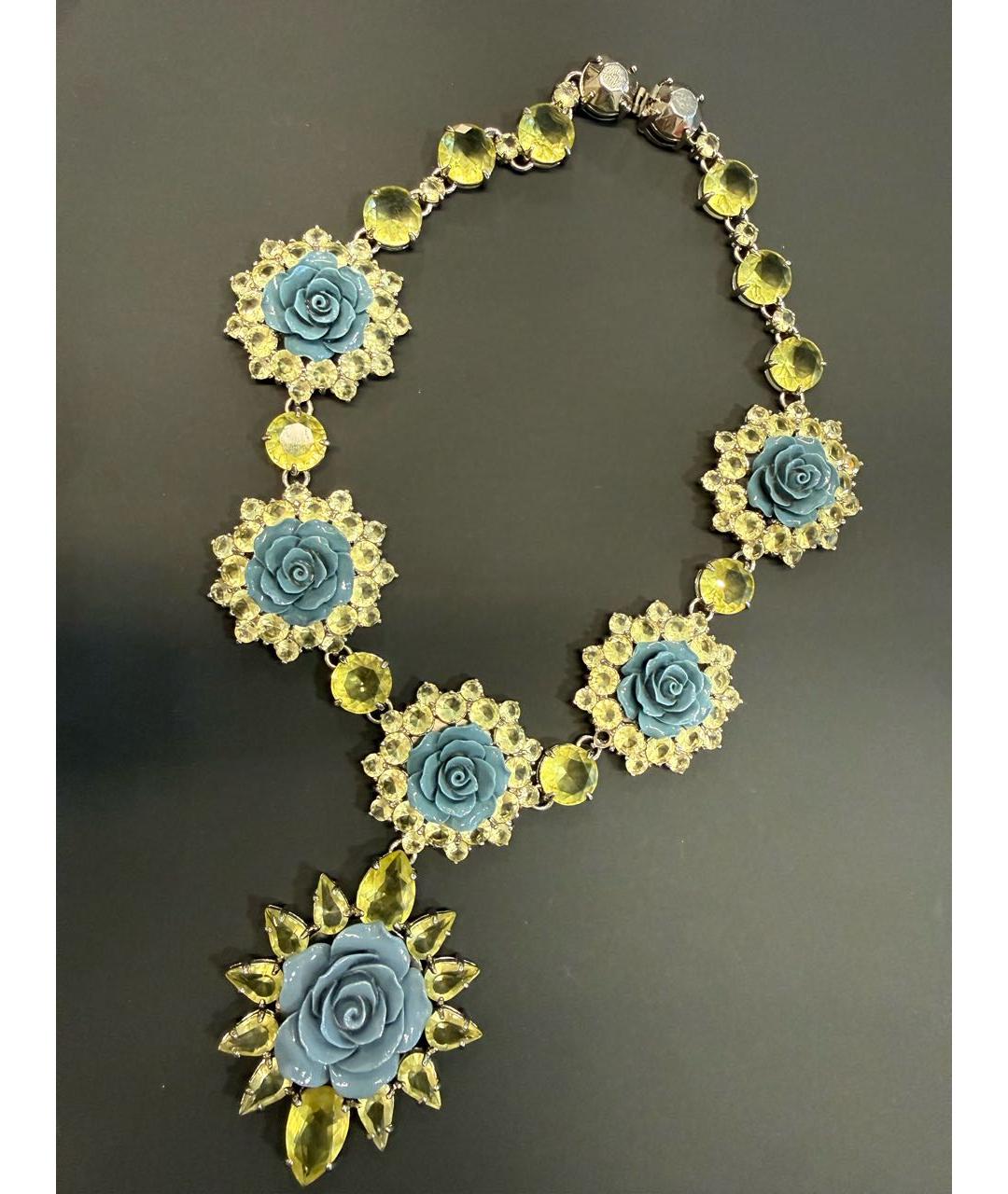 PRADA Синее металлическое колье, фото 4