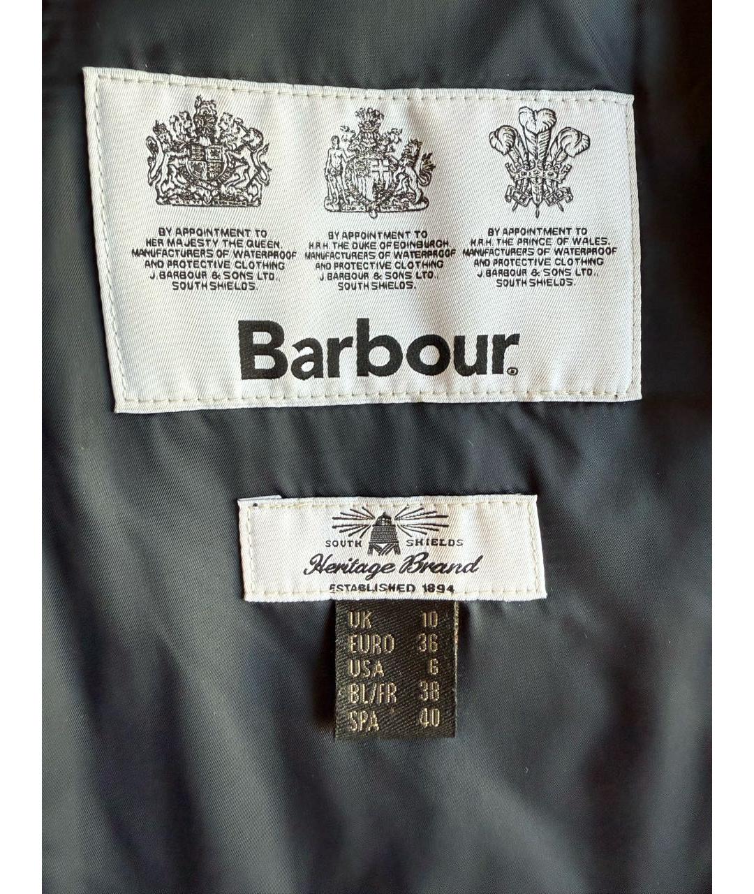 BARBOUR Темно-синяя полиамидовая куртка, фото 3