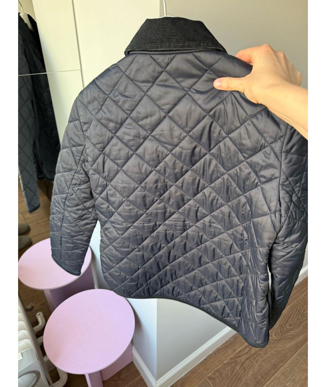 BARBOUR Темно-синяя полиамидовая куртка, фото 5