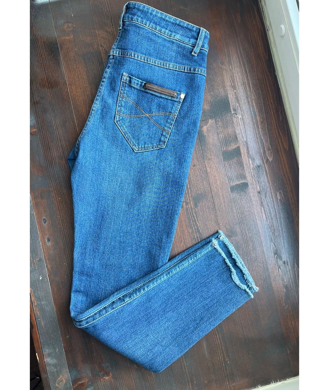 BRUNELLO CUCINELLI Хлопко-эластановые джинсы слим, фото 4