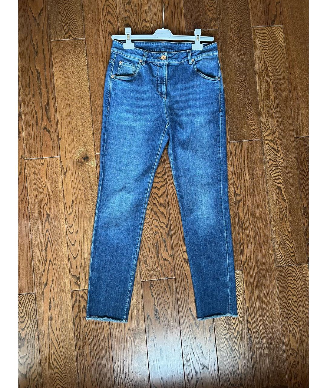 BRUNELLO CUCINELLI Хлопко-эластановые джинсы слим, фото 7