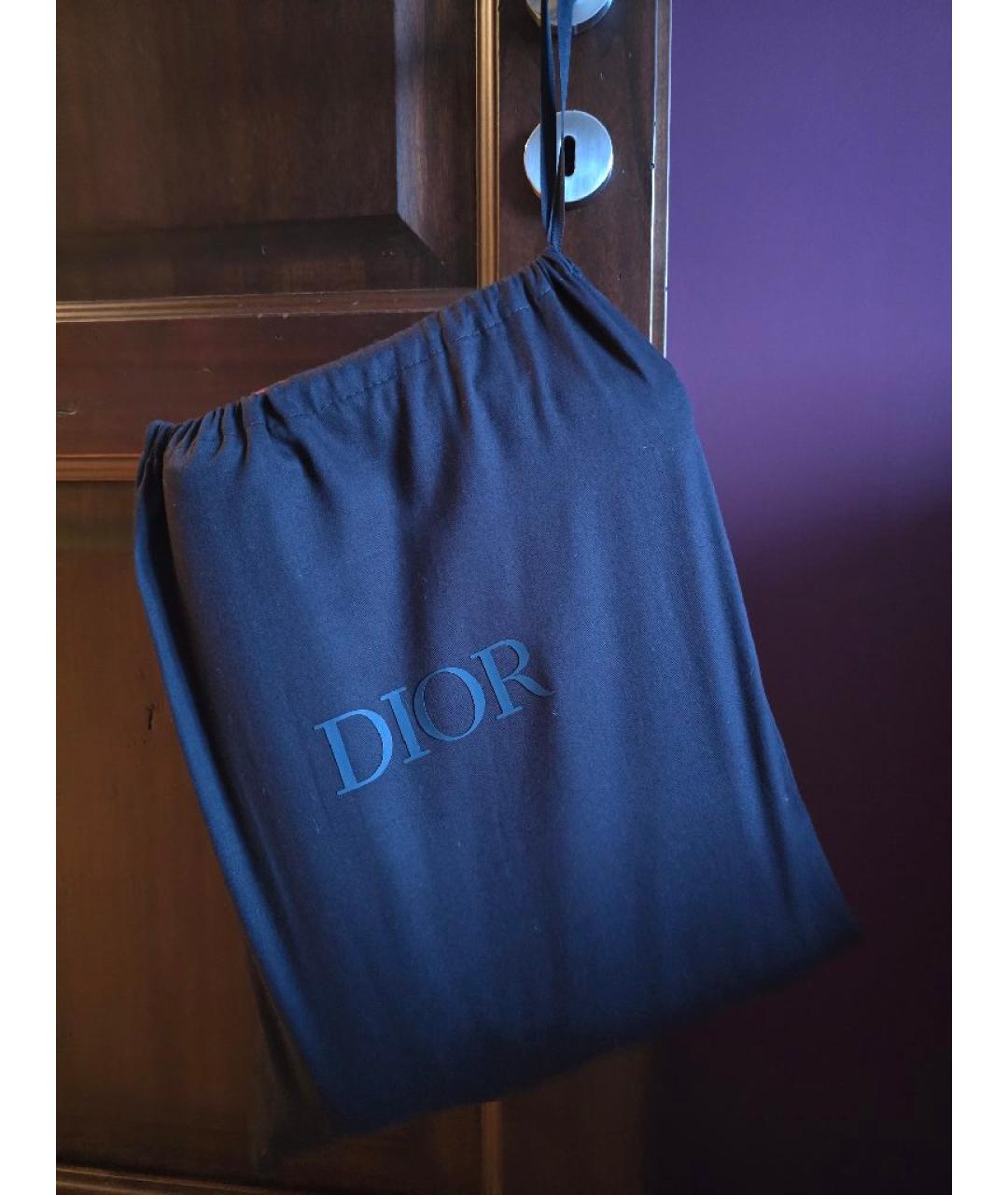 CHRISTIAN DIOR Бордовая кожаная сумка тоут, фото 7