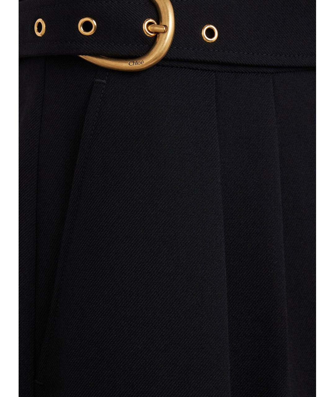 CHLOE Черные шерстяные шорты, фото 3