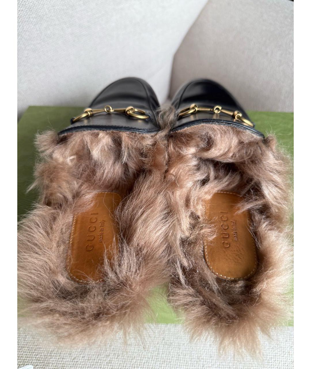 GUCCI Черные мюли, фото 6
