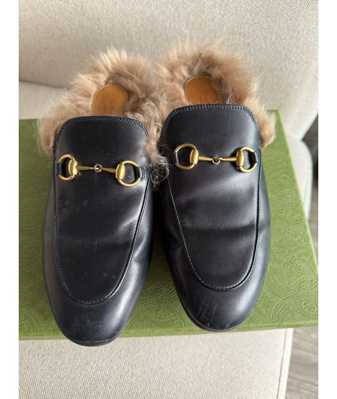 GUCCI Черные мюли, фото 5